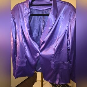 Purple Women's Blazer Nwt 2x Pit To Pit 24 Plus